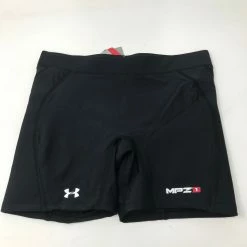 New Under Armour Womens Torque Slider Compression Short Wmn XL Black