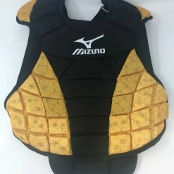 New Mizuno Samurai Women 13 In Fastpitch Softball Chest Protectors Black/Yellow