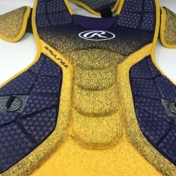 New Rawlings CPVEL Velo Adult Catcher's Chest Protector Purple/Yellow