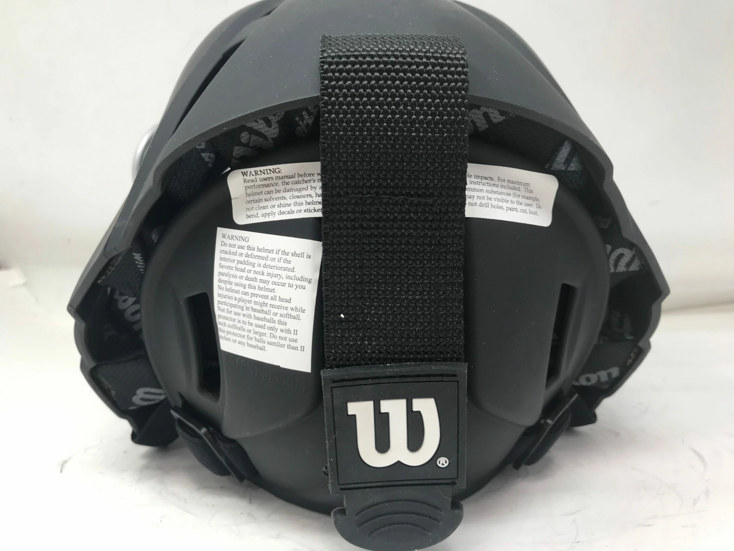 New Wilson Shock FX 2.0 WTA5540 Fastpitch Softball Catcher Helmet 7 - 7 5/8 Blk 5 New Wilson Shock FX 2.0 WTA5540 Fastpitch Softball Catcher Helmet 7 - 7 5/8 Blk - Image 3