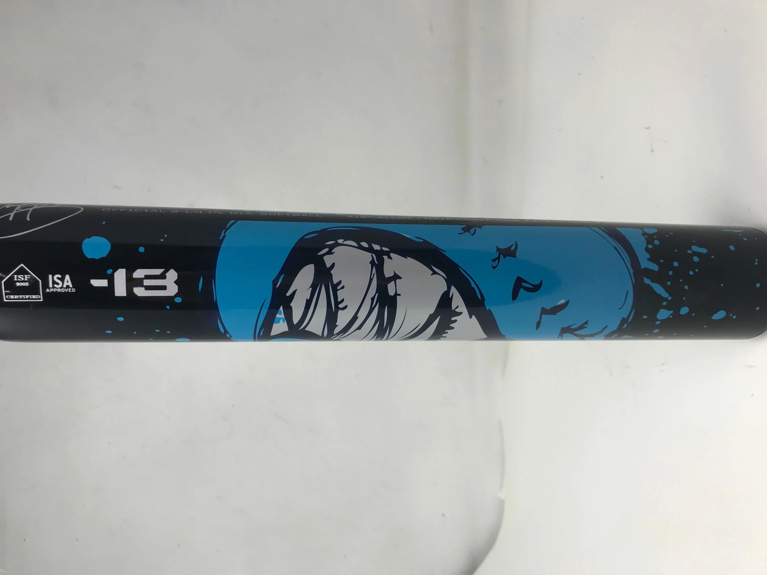 Used DeMarini BFP-19 Bustos Signature Model 31/18 Fastpitch Softball Bat Blue -13 4 Used DeMarini BFP-19 Bustos Signature Model 31/18 Fastpitch Softball Bat Blue -13 - Image 2