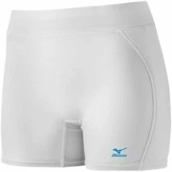 New Mizuno Women's Low Rise Padded Sliding Shorts Large White/Blue