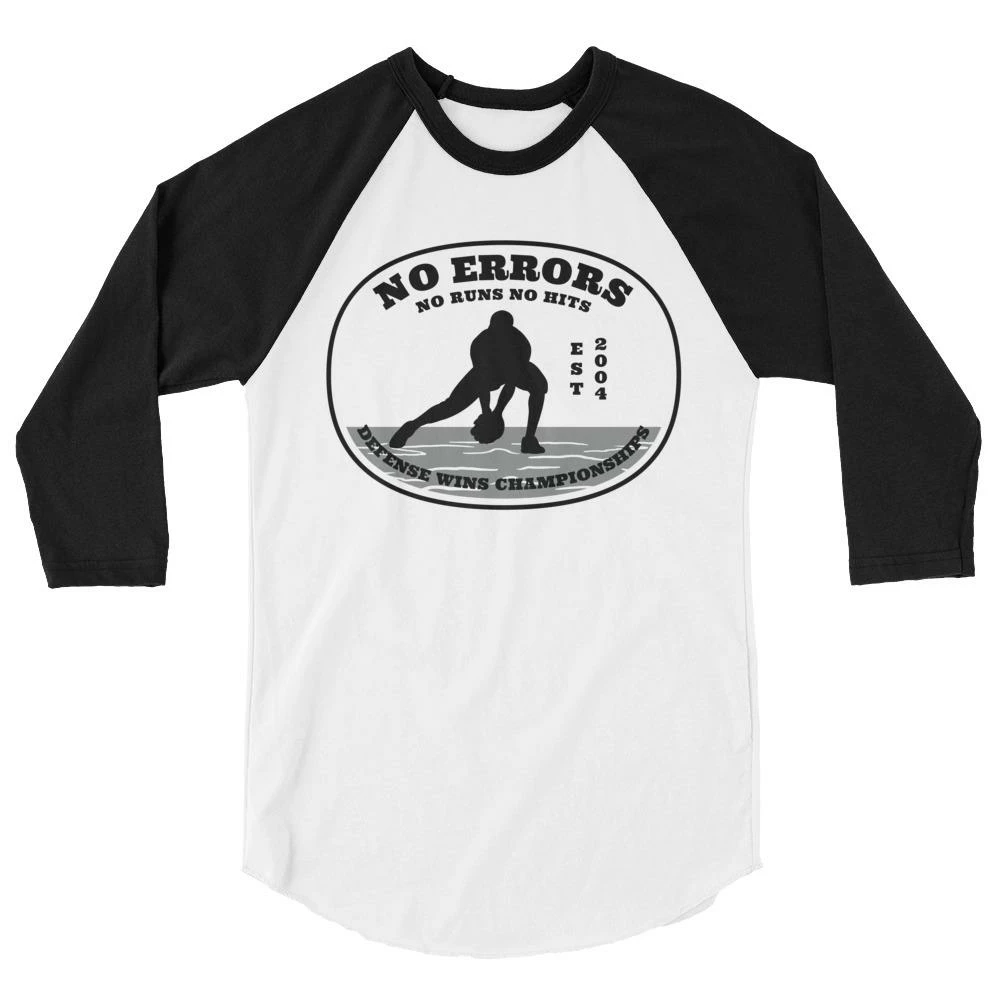 No Errors Sports 3/4 Sleeve Raglan Shirt 3 No Errors Sports 3/4 Sleeve Raglan Shirt