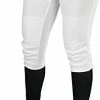 New Easton Girls Youth Mako Pants White Medium Softball Pants A164880