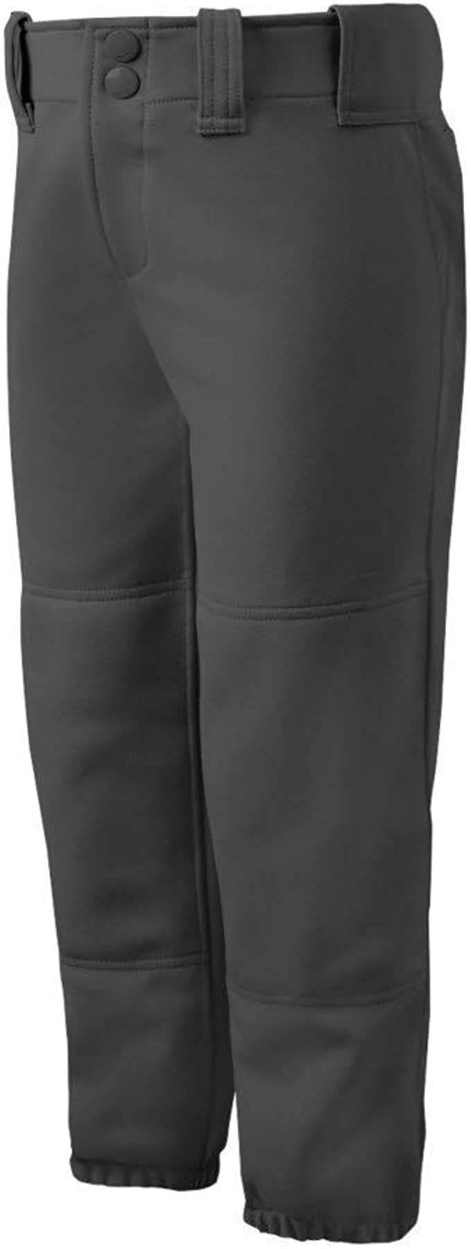 New Mizuno Girls (Youth) Belted Softball Pants Fastpitch Medium Charcoal 3 New Mizuno Girls (Youth) Belted Softball Pants Fastpitch Medium Charcoal