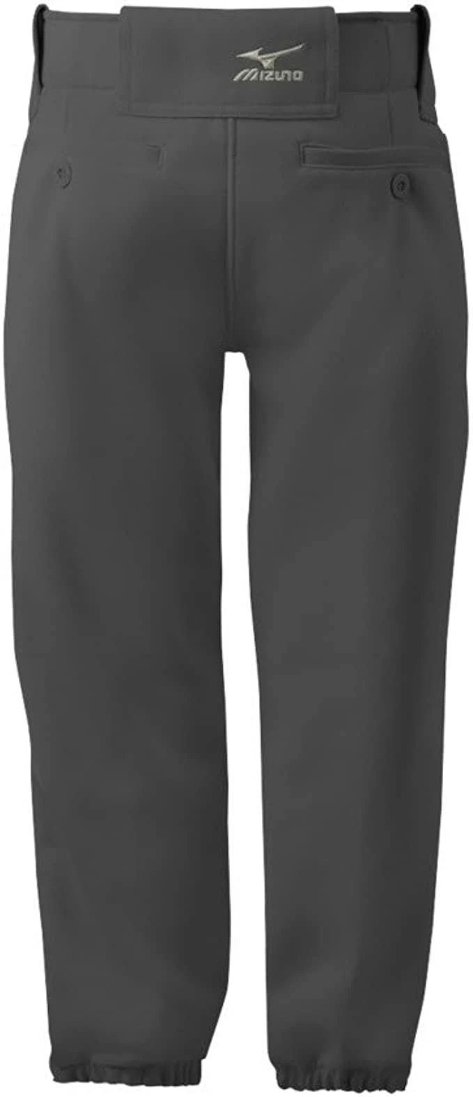 New Mizuno Girls (Youth) Belted Softball Pants Fastpitch Medium Charcoal 4 New Mizuno Girls (Youth) Belted Softball Pants Fastpitch Medium Charcoal - Image 2