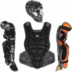 New All-Star AFx Series Fastpitch Softball Catcher's Package Medium Black