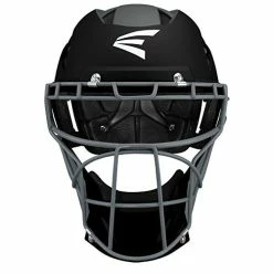 New Easton 8062422 Prowess Fastpitch Catcher's Helmet Matte Blk/Chrcl 7 - 7 7/8
