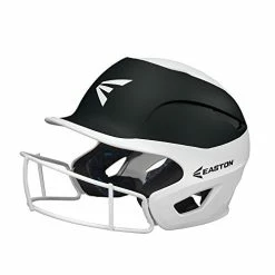 New EASTON PROWESS Fastpitch Softball Batting Helmet W/Mask Blk Matte Two-Tone
