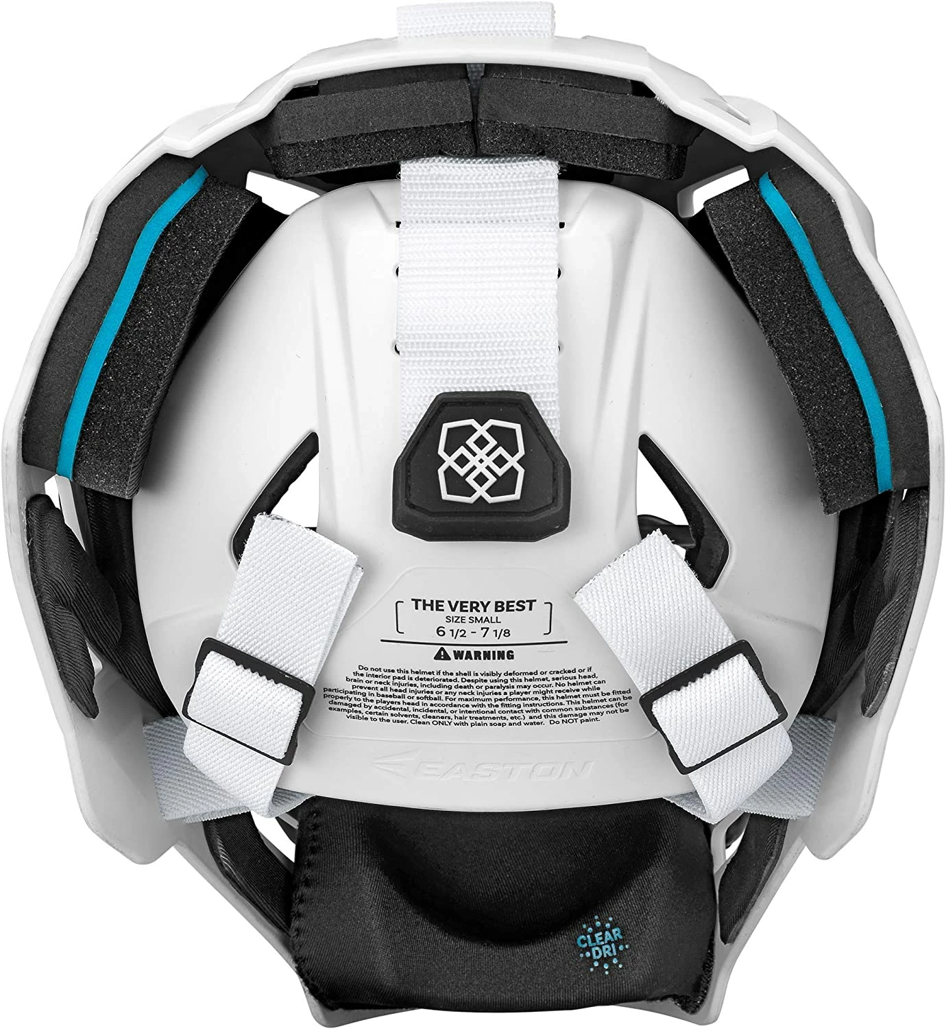 New Easton Jen Schro The Very Best Softball Catcher's Helmet Small 6 1/2-7 1/8 Wht/Blk 5 New Easton Jen Schro The Very Best Softball Catcher's Helmet Small 6 1/2-7 1/8 Wht/Blk - Image 3