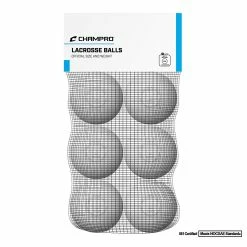 Champro LB6NW Lacrosse Balls 6 Pk - White