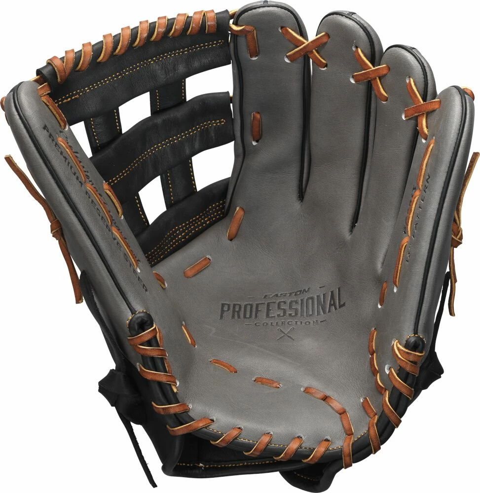 Easton Professional Collection Slowpitch 13.00" Utility Glove - Gray Black - Image 2