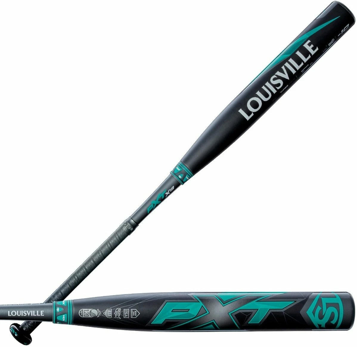 Louisville Slugger 2019 PXT X19 (-10) Fastpitch Bat - Black Green