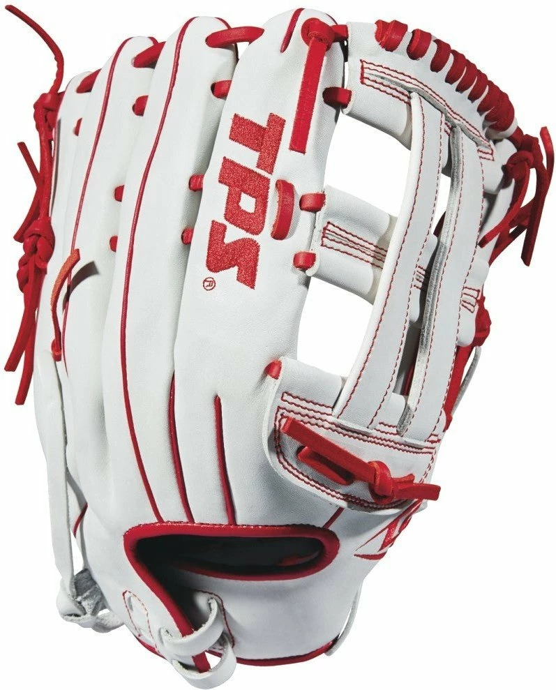 Louisville Slugger TPS 13.00" Slowpitch Utility Glove - White Red