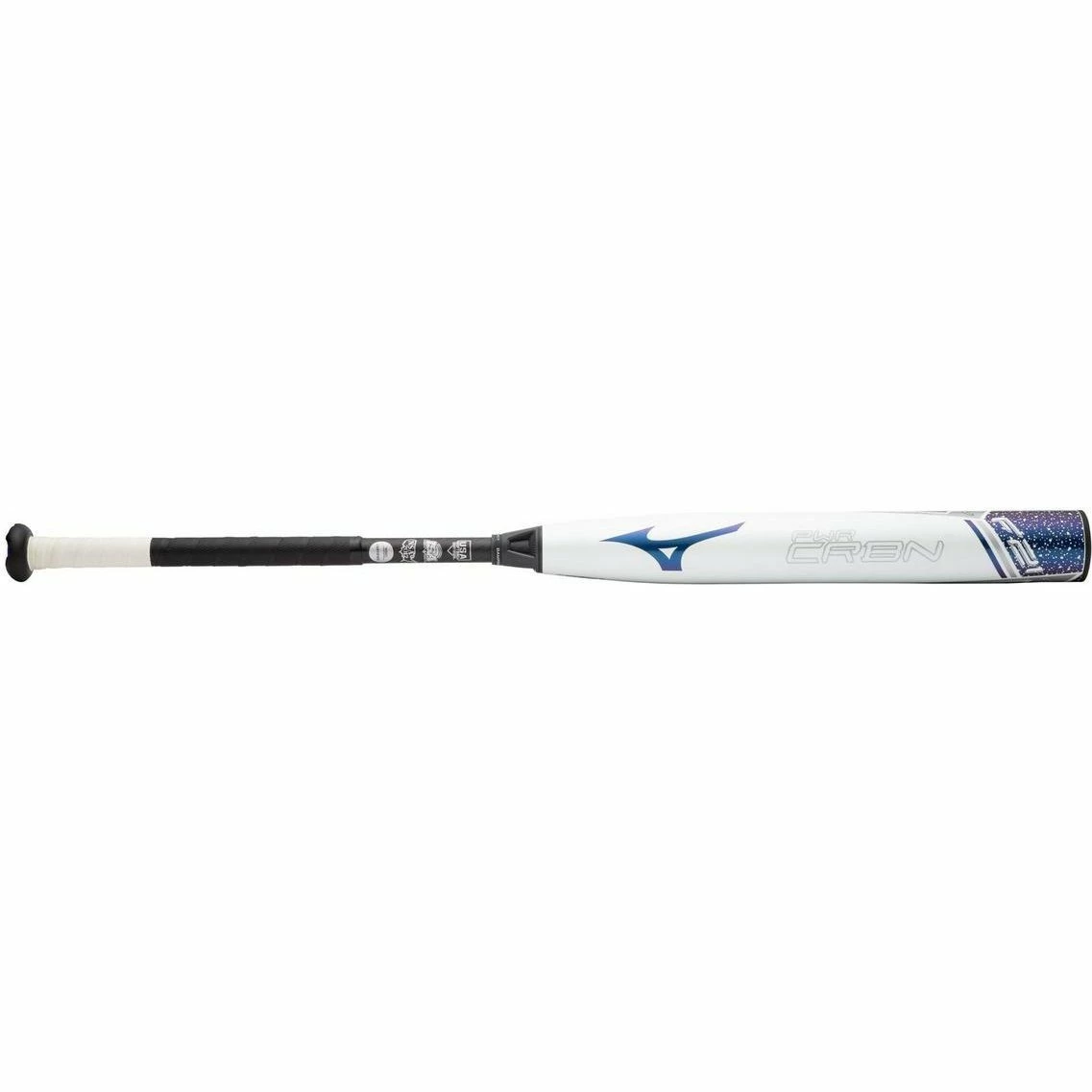 Mizuno F21-Pwr CRBN Fastpitch Softball Bat (-10) - White Purple
