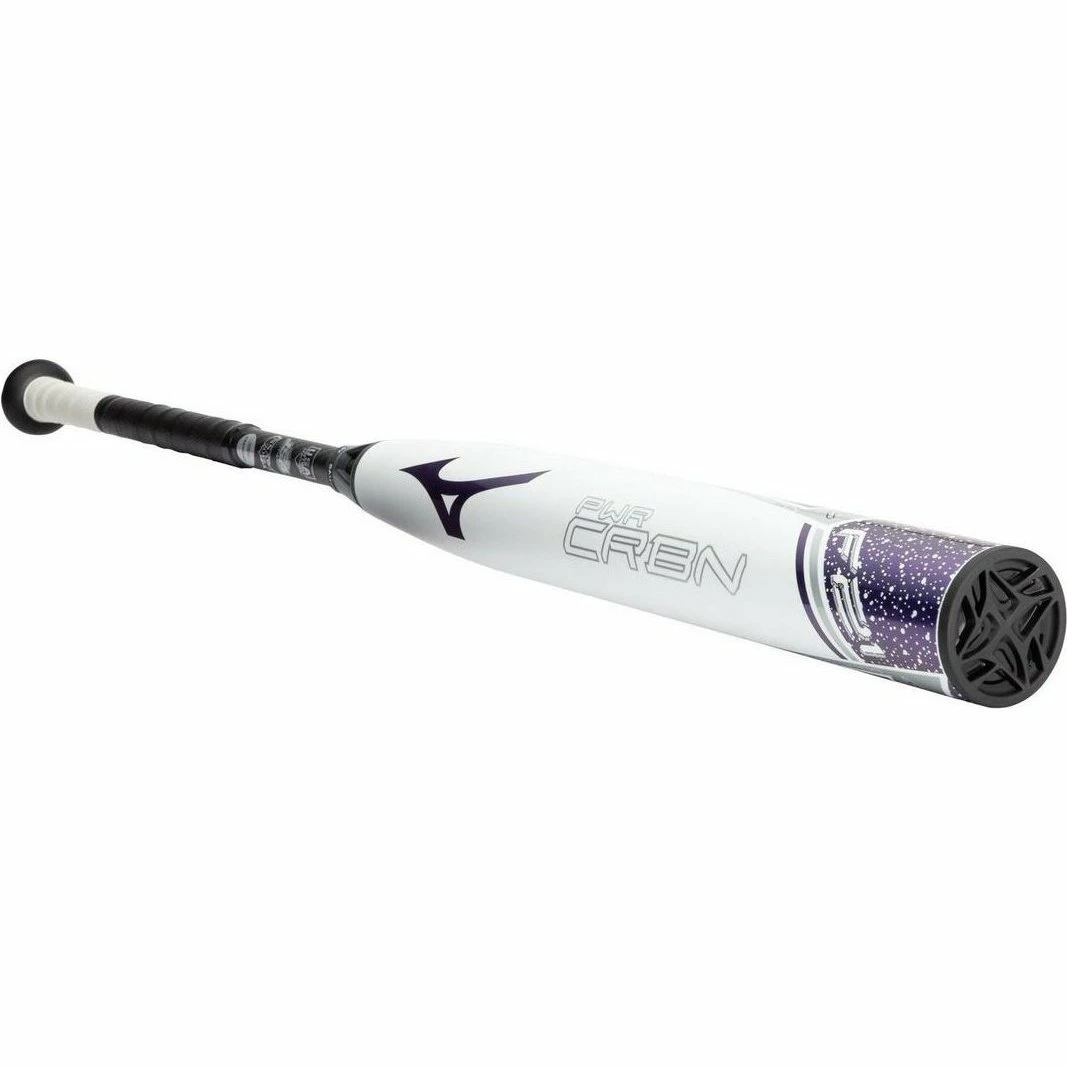 Mizuno F21-Pwr CRBN Fastpitch Softball Bat (-10) - White Purple - Image 2