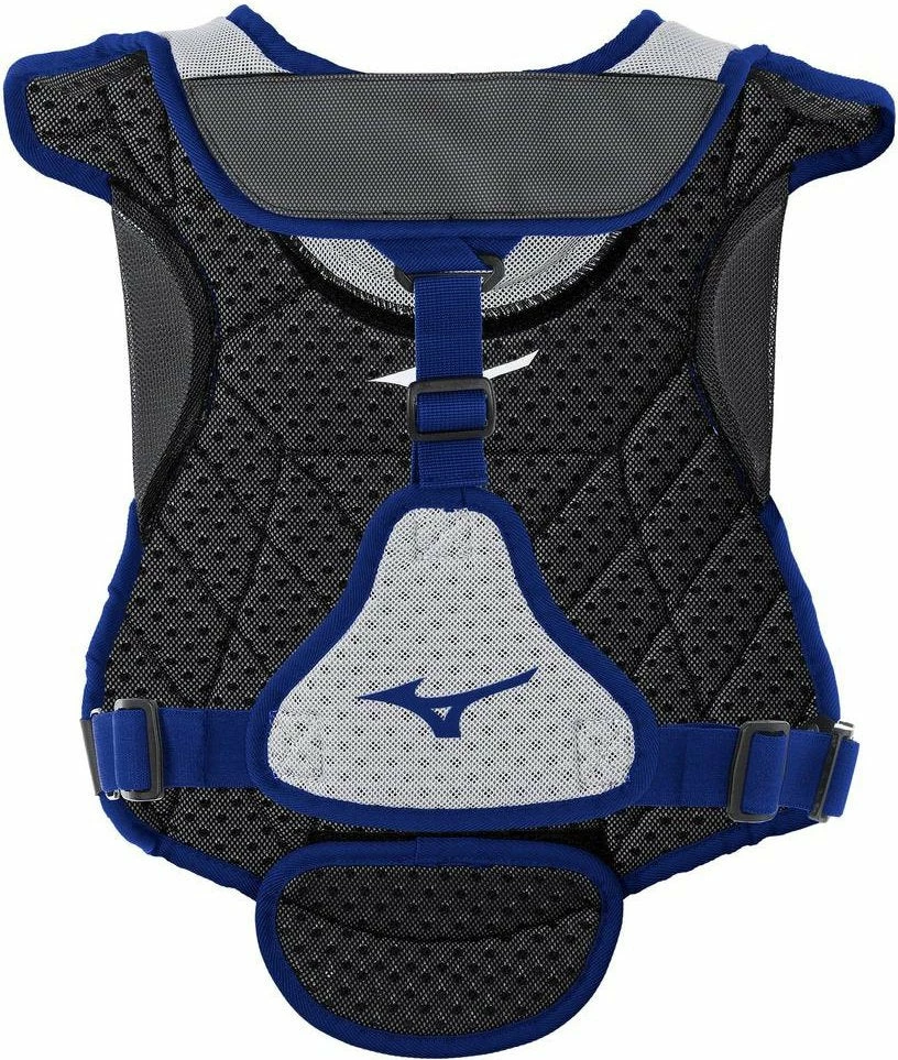 Mizuno Samurai Women's Fastpitch Softball Chest Protector 13" - Gray Navy - Image 2