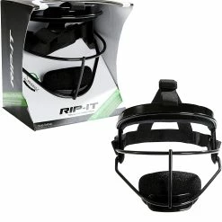 RIP-IT New Rip It Adult Defense Pro Softball Fielder's Mask With Blackout Technology Black