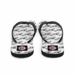 No Errors Sports NE Script Flip-Flops -Softball Shop ne script flip flops 543313