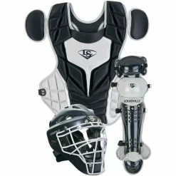 New Louisville Slugger Series 5 Intermediate Catchers Kit Black/Gray Softball