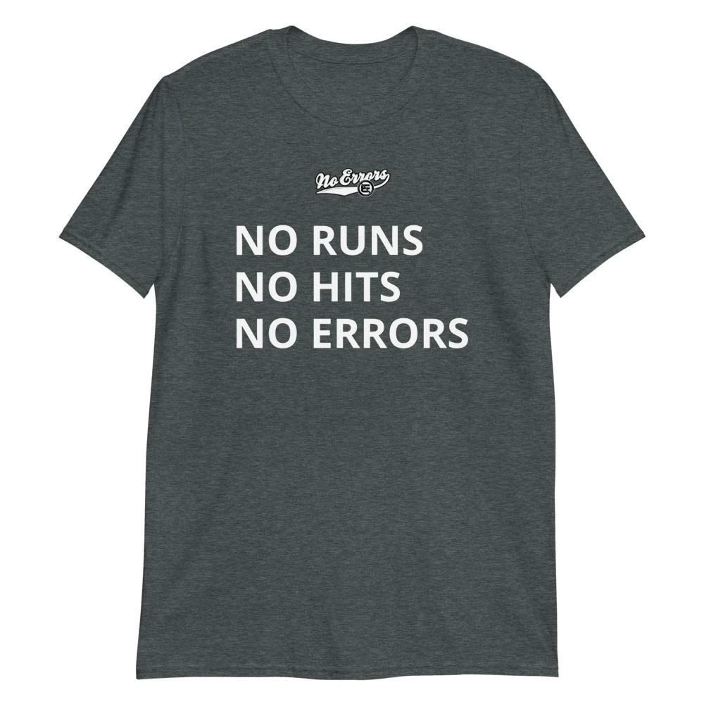 No Errors Sports No Runs No Hits No Errors T-shirt 5 No Errors Sports No Runs No Hits No Errors T-shirt - Image 3