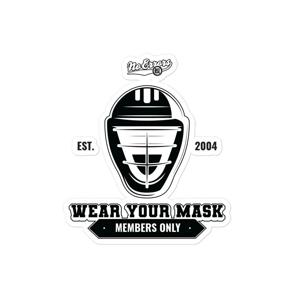 No Errors Sports Wear Your Mask Bubble-free Stickers 3 No Errors Sports Wear Your Mask Bubble-free Stickers