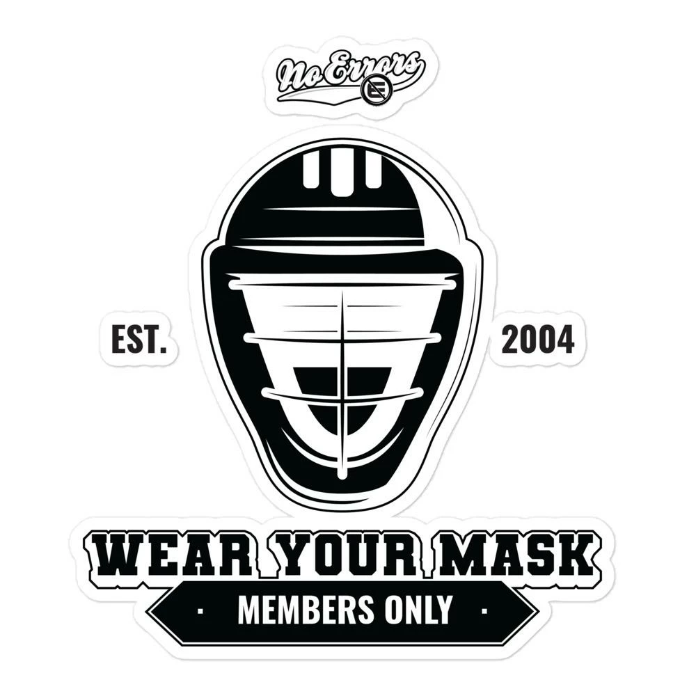 No Errors Sports Wear Your Mask Bubble-free Stickers 4 No Errors Sports Wear Your Mask Bubble-free Stickers - Image 2