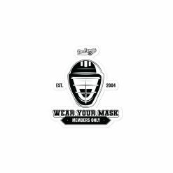 No Errors Sports Wear Your Mask Bubble-free Stickers 10 No Errors Sports Wear Your Mask Bubble-free Stickers -Softball Shop wear your mask bubble free stickers 687911