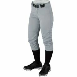 New Wilson Girls Pro T3 Low-Rise Pants With Belt Loops X-Small Gray
